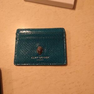 Kurt Geiger Teal Card Holder